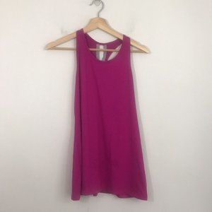 Athleta Spree Tank Racerback Pink Grey Women's S